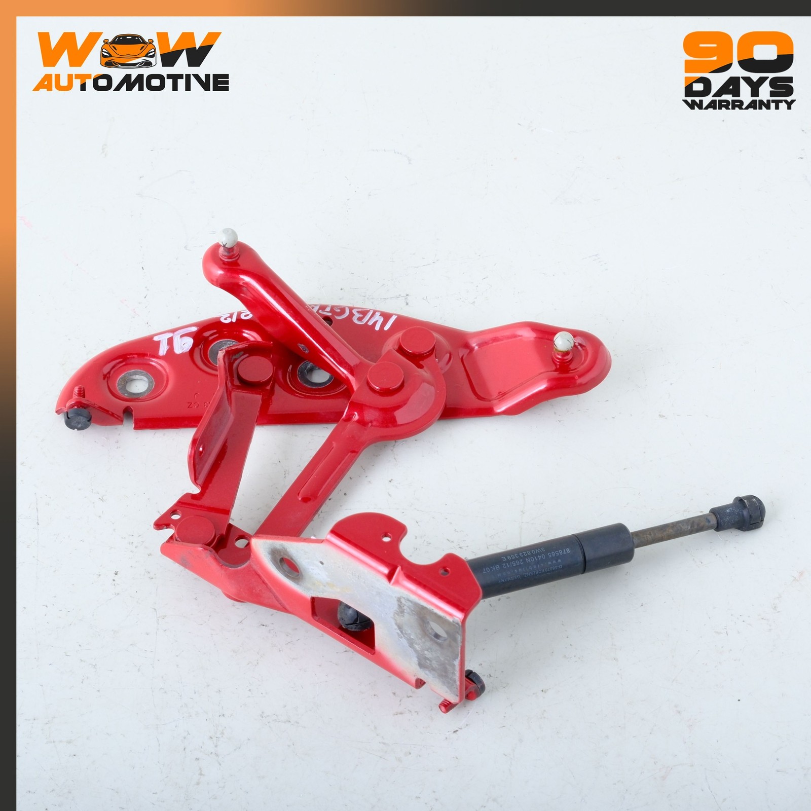 Bentley Continental GT 2010-2019 Front Right Lower Engine lid hinges Set Red P/N 3W0823359
