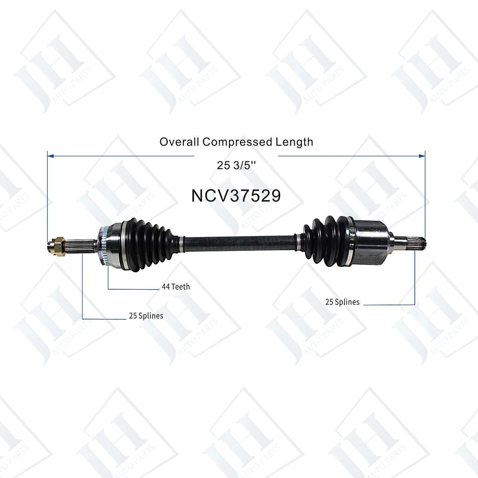 OE Front Left Driver CV Axle Shaft For 2001-06 Hyundai Elantra Tiburon FWD Auto - Image 2 of 4