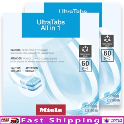 Phosphate Free Dishwasher Tablets Biodegradable Rinse Aid Quick Wash 2 Pack New
