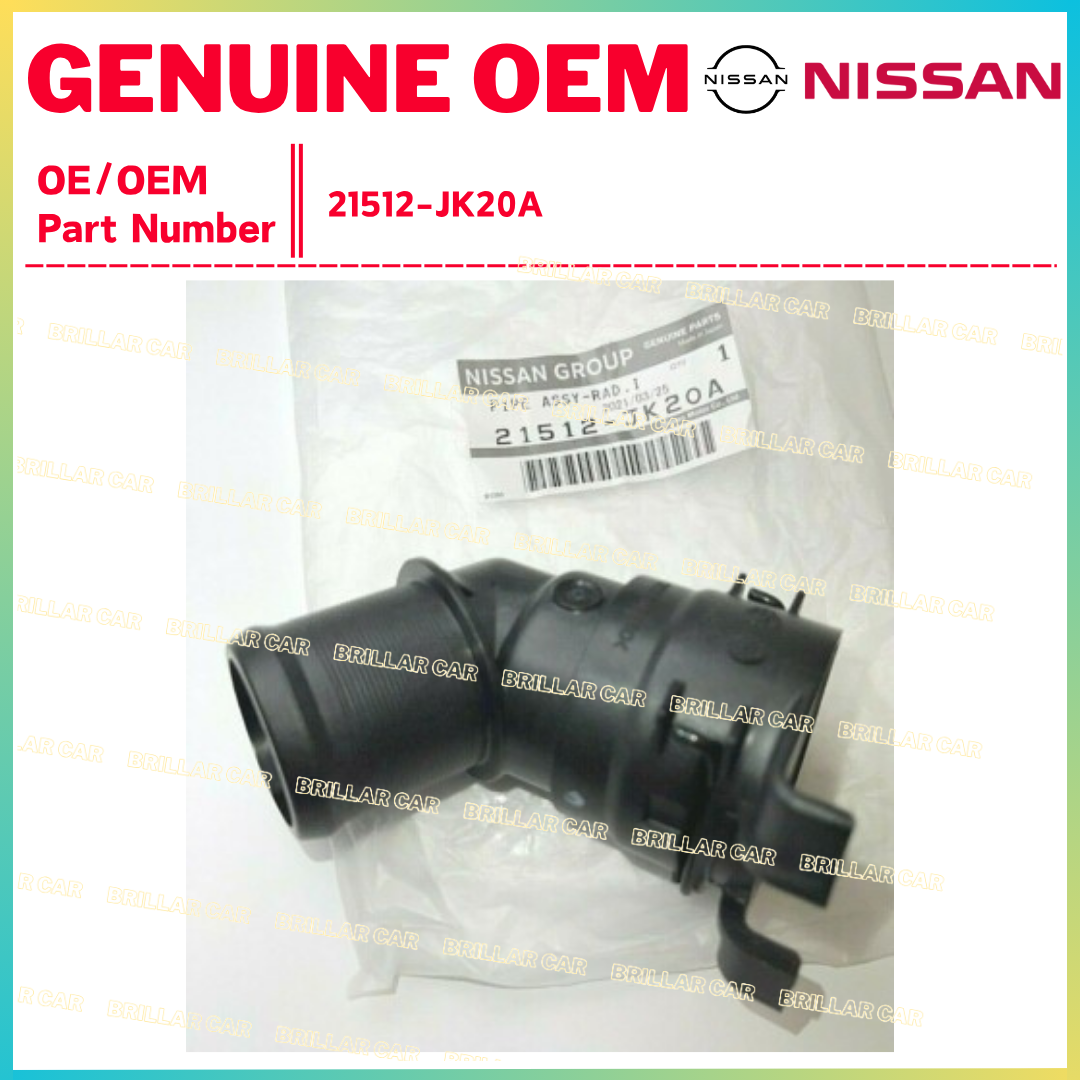 NEW OEM NISSAN 370Z INFINITI G37 Upper Radiator Hose Inlet Connector 21512-JK20A
