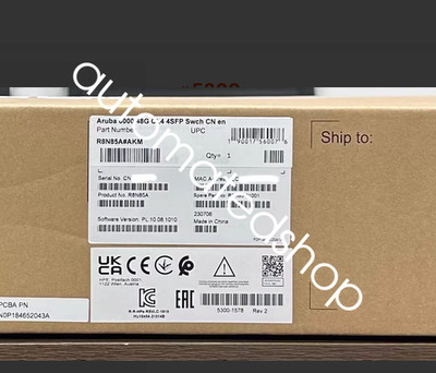 1pcs HPE Aruba CX 6000 48G Class4 PoE 4SFP 370W SwitchR8N85A new  FedEx or DHL