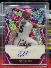 CASEY MARTIN 2020 Leaf Flash pink Autographed Rookie card #BACM1 SN 13/15. rookie card picture