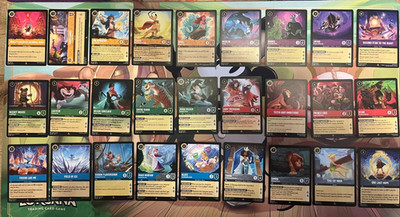Disney Lorcana 50 seltene und super seltene Karten Mystery Konvolut Bulk Restposten