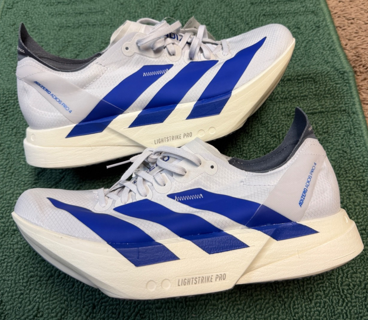 Adidas Adizero Adios Pro 4 Lucid Blue Dash Grey Men's Size 8 Shoes