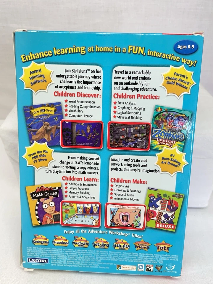 Adventure Workshop PC Games for 1st-3rd Grade CD Windows Mac Arthur 7th Ed - Image 2 of 4