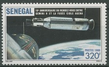 Senegal 1987 Space Gemini 8 & Agena Target Missile 913 MNH