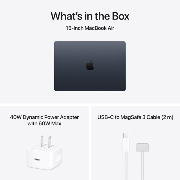 Apple MacBook Air 15 pulgadas 2026 con chip M5, 16GB RAM, 512GB SSD, color Medianoche MDVH4LL/A 4