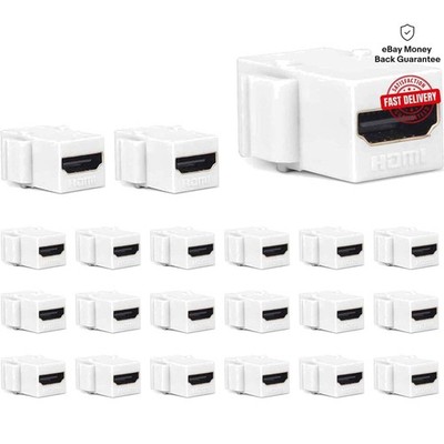 Reusable Female to Female HDMI Keystone Couplers - 20 Pack for Flexible Use