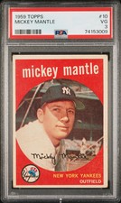 1959 Topps Mickey Mantle #10 PSA 3