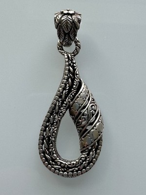 SARDA 925 Sterling Silber nur Anhänger im Ornament-Design, selten