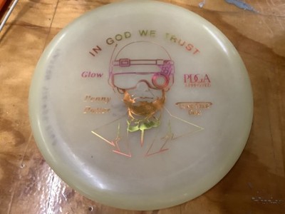 Lone Star disc Glow Penny Putter 172 gram golf disc Abe Lincoln stamp gummy