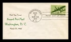 US COVER AIR MAIL 8C FIRST DAY ISSUE SCOTT C26 THERMOGRAPHED CACHET