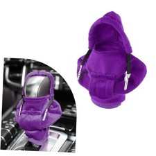 Car Gear Shift Knob Cover, Fashionable Sweater Design Trim, Universal Purple