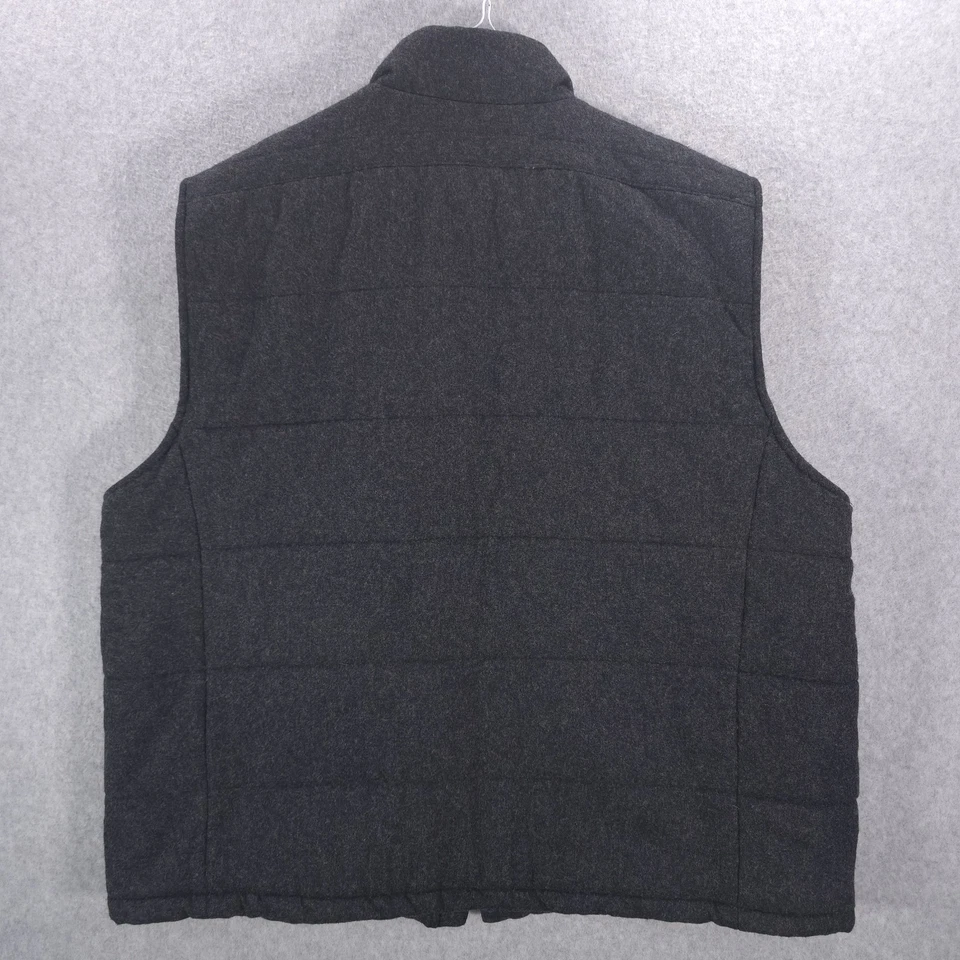 Orvis Signature Gray Wool Plaid Lined Insulated Hunting Outdoor Vest Mens XL - Image 3 of 4