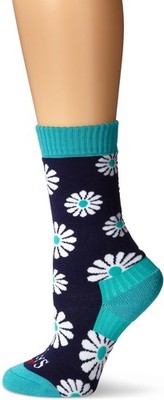 Hot Chillys Kinder Socken Wintersportsocken Flirty, Blau/Türkis, M, EUR 30-36