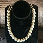 Vintage Milk Glass Necklace