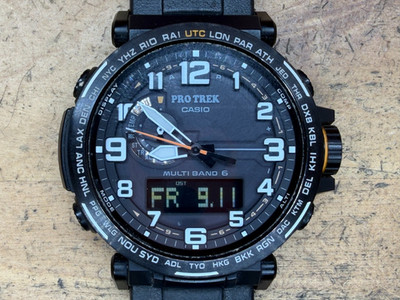 Casio Pro Trek 51.5mm Black Stainless Steel Case Black Silicone PRW6600Y-1A9