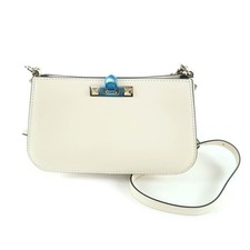 Valentino Garavani Leather Shoulder Bag Women Beige One Size