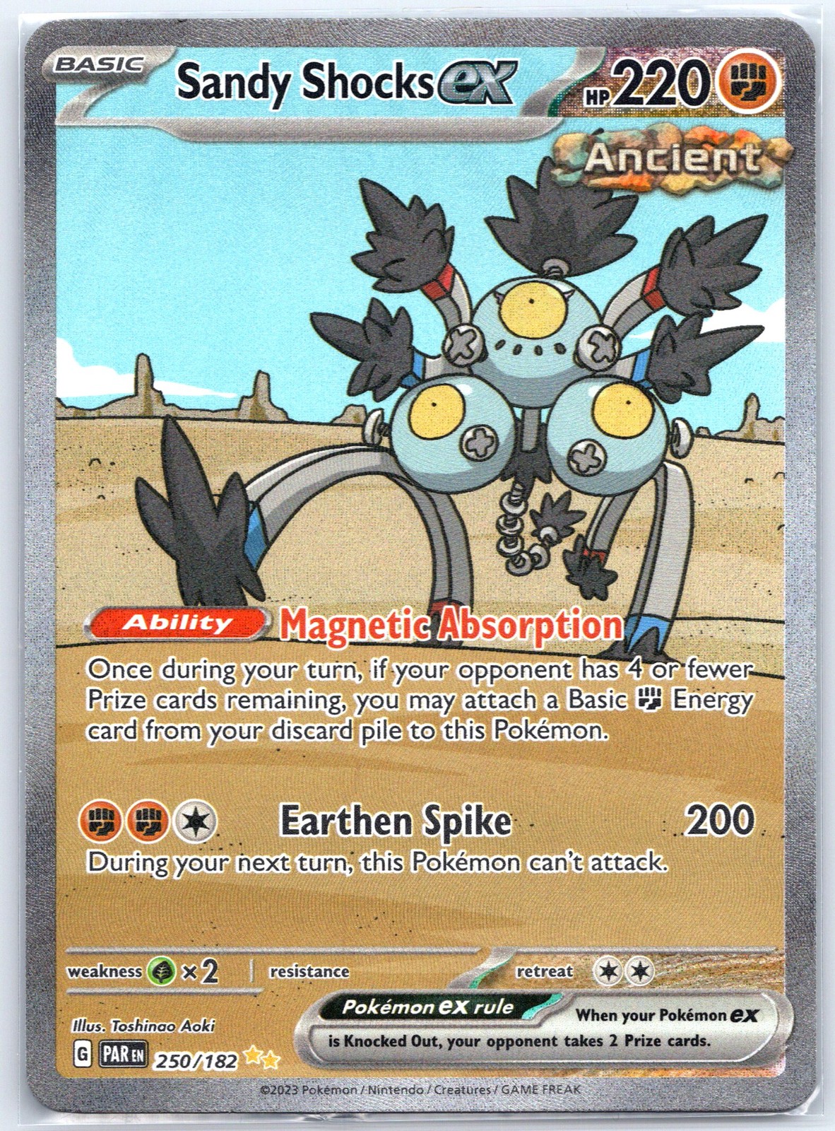 Sandy Shocks ex 250/182 SIR Holo Near Mint SV04: Paradox Rift Pokemon Shipnow