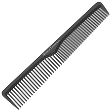 Professional 7 Inch Carbon Fiber Anti Static Heat Resistant Comb for Fine and