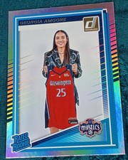 2025 Donruss WNBA Georgia Amoore Rated Rookie RC Mystics #96 Holo Foil