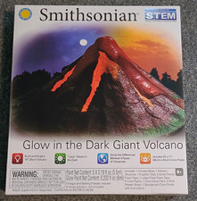 Smithsonian Glow in the Dark Giant Volcano STEM Science Kit, Ages 8