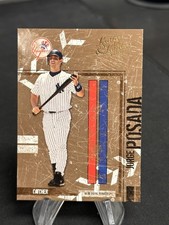 JORGE POSADA 2004 DONRUSS LEATHER & LUMBER YANKEES