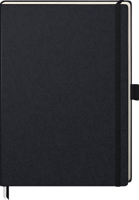 Brunnen Kompagnon 96-Page Squared Notepad Lineature 22 Black 21 x 29.4 cm