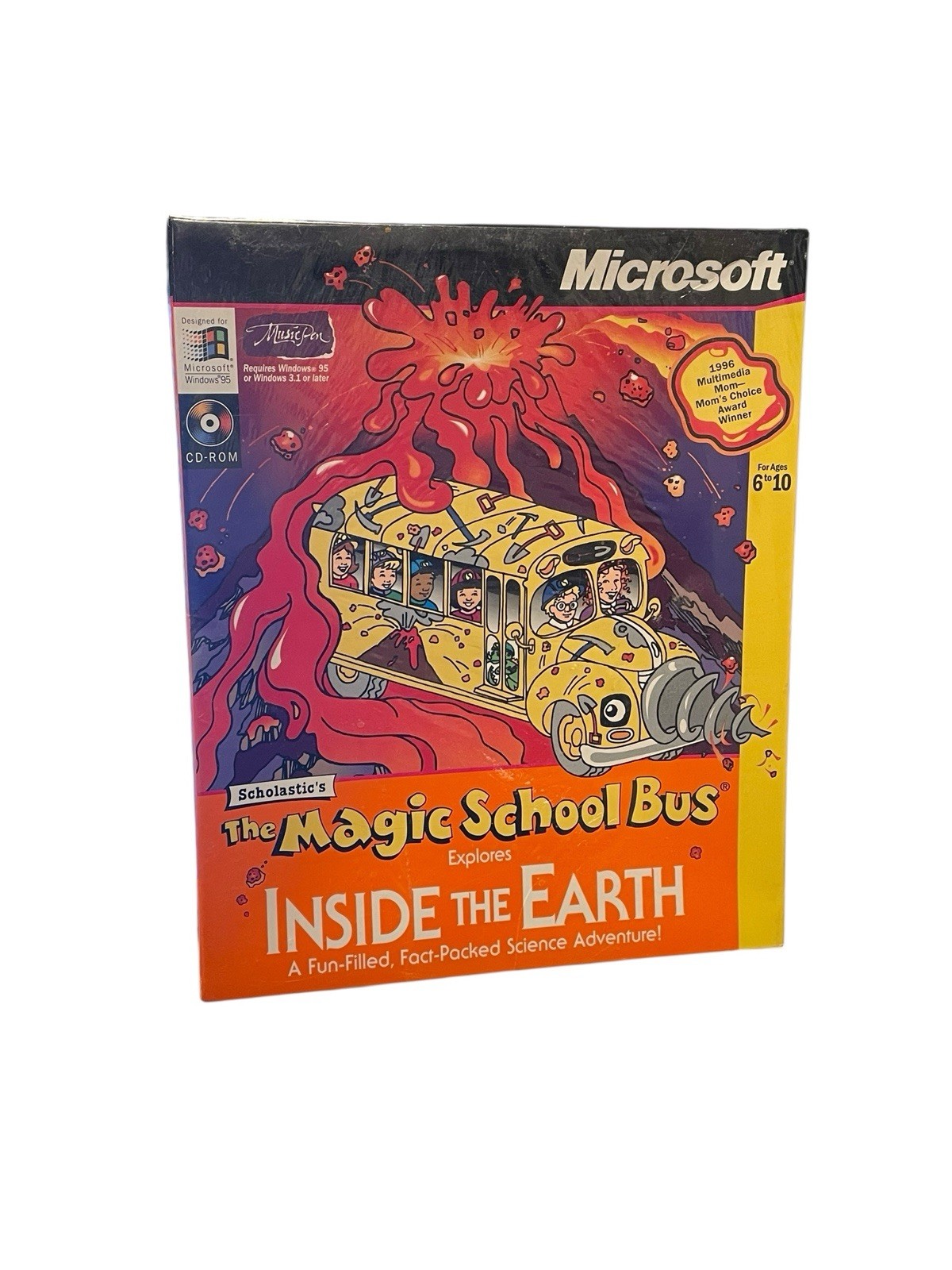 NEWMagicSchoolBusExploresInsidetheEarthGame1996PCCD-ROMMicrosoft