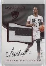2016 Panini Immaculate Premium Red 5/25 Isaiah Whitehead #PP-IW Patch Auto 1u6