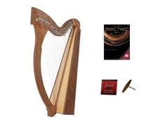 Roosebeck Minstrel Harp 29-String w/ Full Chelby Levers  Learn to Play Book