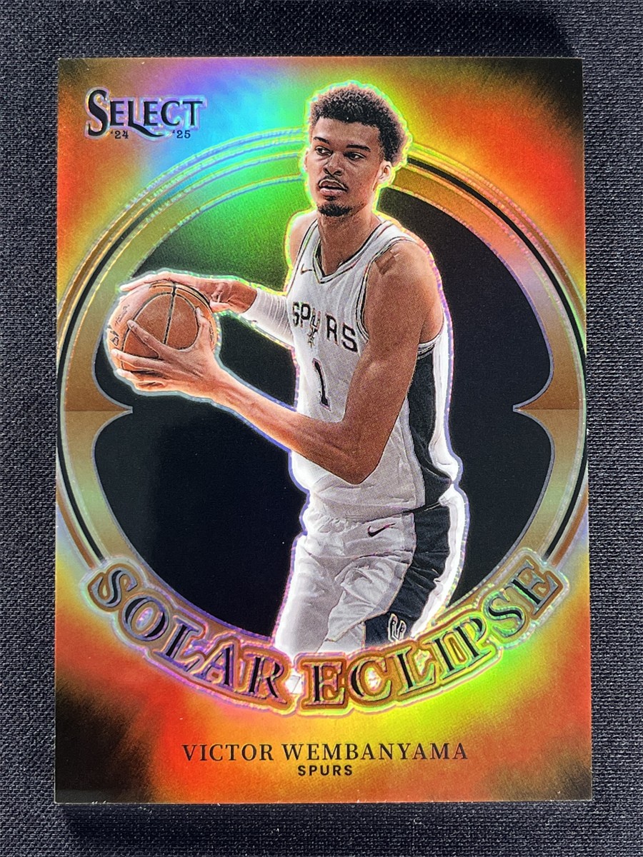 2024-25 Panini Select Victor Wembanyama #15 Solar Eclipse Prizm Case Hit SSP