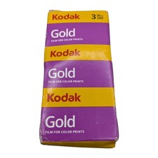 Kodak Gold 200 35mm Film 36 Exposures 3 Pack Expires 02/2028 Color Negative C-41