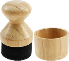 Cutting Board Oil Wax Applicator with Lid and Ergonomic Handle for Wood Care