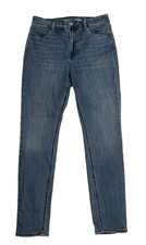 Old Navy Jeans Size 10 30" High Rise Super Skinny Stretch Medium Wash Zip Ankle