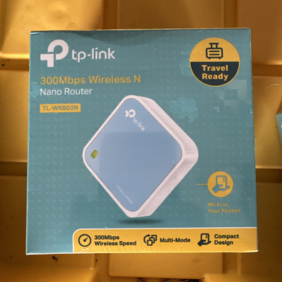 TP-Link Portable Nano Router, 300Mbps Wireless N, TL-WR802N, Travel Ready, White