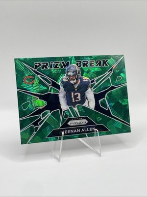 KEENAN ALLEN #8 2024 PANINI PRIZM BEARS PRIZM BREAK GREEN ICE