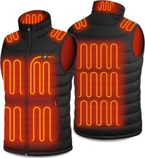 Heated Vest for Men with Battery Pack Included 16000mAh, 15 Heating Zones Electr
