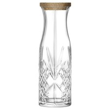1x RCR Crystal 1L Melodia Glass Carafe with Cork Lid Wine Water Decanter Jug