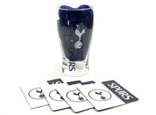 Spurs Word Mark Mini Bar Set Official Licensed Beer Glass Gift Set Pint Glass Ba