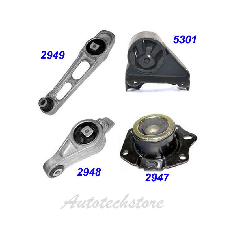 2003-2005 Dodge Neon 2.0L Engine Motor & Trans. Mount Set 4PCS for Manual M950 - Image 2 of 4