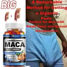 Male Enhancement Gummies Booster & Thicker Last Longer Stronger Bigger 60 Gummy