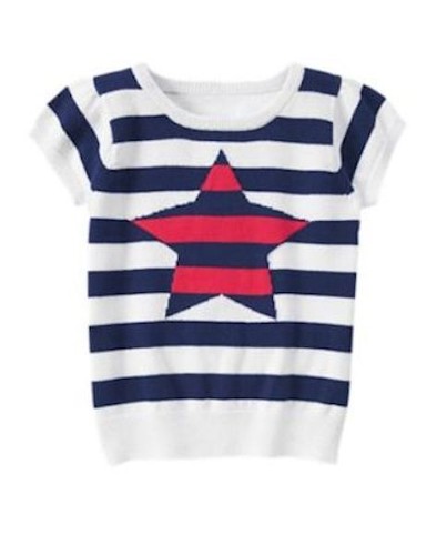 NWT GYMBOREE Star Spangled Summer July 4th S 5/6 M 7/8 L 10/12 Star Sweater Top - Picture 2 of 2