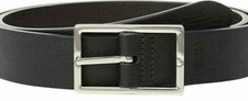 Reversible Rectangle Shape Pure 925 Sterling Silver Simple Fine Mens Belt Buckle