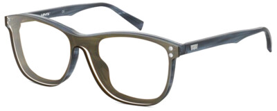Levi's Timeless LV5013CS Designer Reading Glasses Crystal Blue Horn Marble Panth