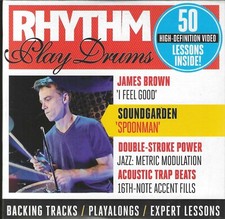 DVD-RHYTHM PLAY DRUMS 50 H-D Expert Video Lessons- Backing Tracks-Play-a-longs..