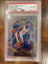 2020-21 SADDIQ BEY Select Concourse Elephant Print Prizm RC SSP PSA 10 POP 3