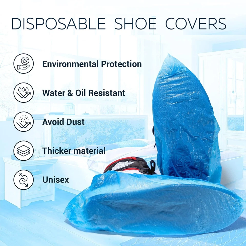 Shoe Covers Disposable Anti Slip Overshoe Disposable Waterproof Shoe Cover 2000 - Image 2 of 4