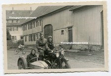 K9634 Foto 40er Jahre Motorrad Krad Oldtimer Beiwagen Gespann
