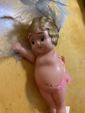 Vintage 4  CELLULOID Doll Girl Occupied Japan 1920s Bobbed Hair Antique P101
